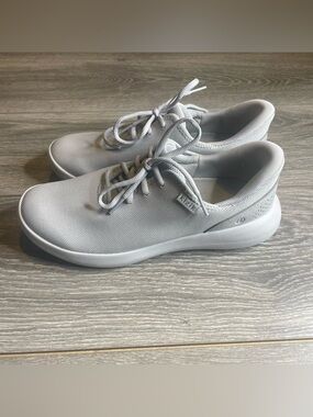 Kizik Madrid Eco-Knit Gray Comfort Running Shoes Low Sneakers Lace W 9 / M 7.5